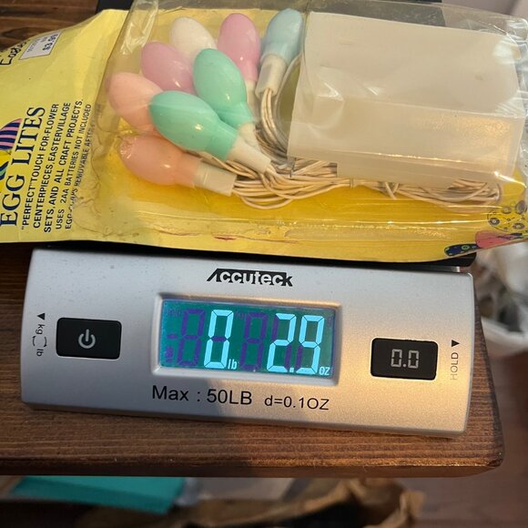 Vintage NOS Leewards Egg Lites Pastel Easter String Lights Battery Operated NEW - Picture 5 of 5